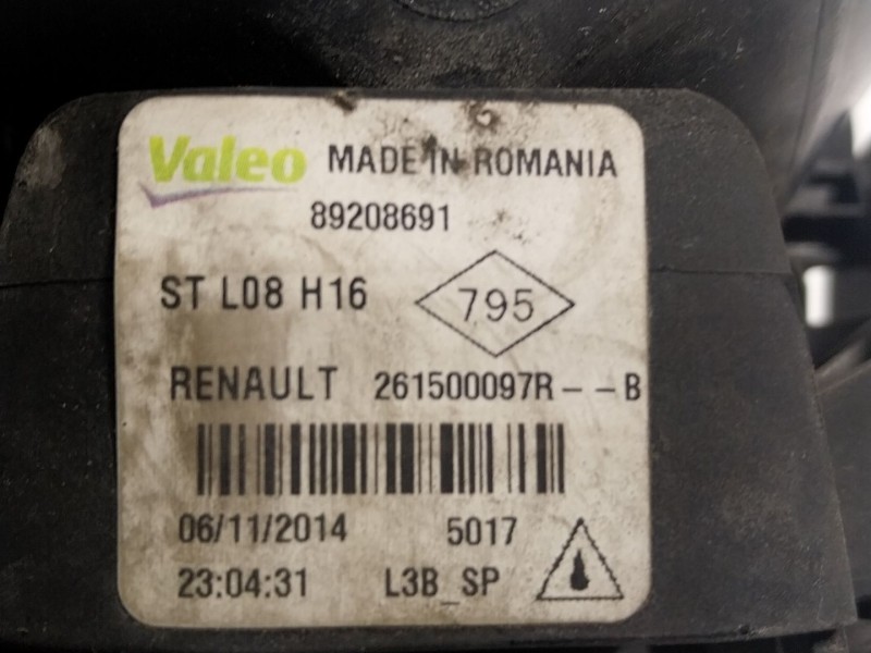 Recambio de faro antiniebla derecho para dacia duster (hs_) 1.5 dci (hsaj) referencia OEM IAM  261500097R 