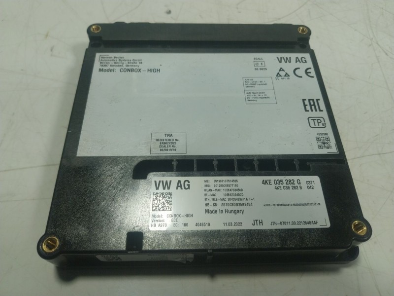 Recambio de modulo electronico para audi q7 4mg 3.0 v6 24v tdi referencia OEM IAM  4KE035282G 