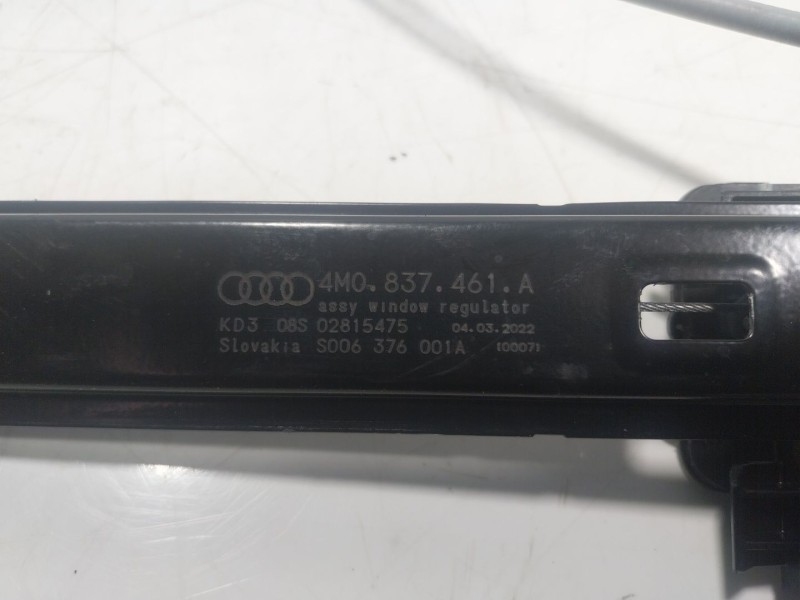 Recambio de elevalunas delantero izquierdo para audi q7 4mg 3.0 v6 24v tdi referencia OEM IAM  4M0837461A 