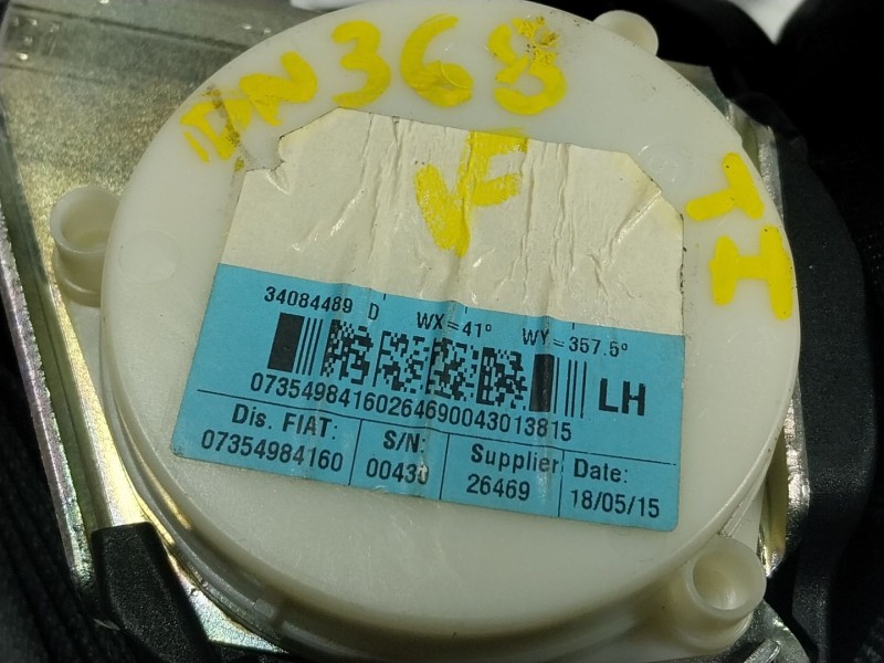 Recambio de cinturon seguridad trasero izquierdo para ford ka (ru8) 1.2 referencia OEM IAM 1671626 07354984160 