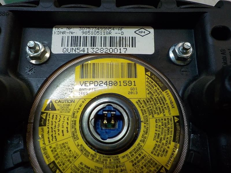 Recambio de airbag delantero izquierdo para dacia dokker express 1.6 cat referencia OEM IAM 985105118R 985105118R 