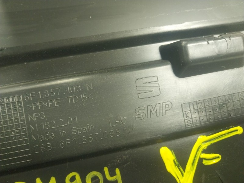 Recambio de guantera para seat ibiza v (kj1, kjg) 1.0 tsi referencia OEM IAM 6F1857095AF82V 6F1857103N 