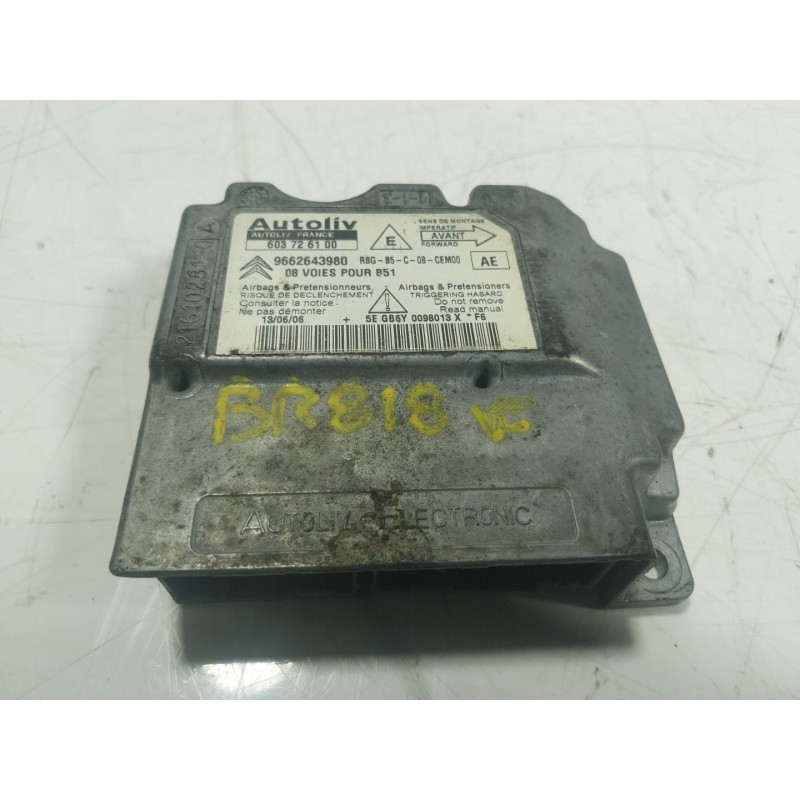 Recambio de centralita airbag para citroën c4 berlina lx referencia OEM IAM  9662643980 