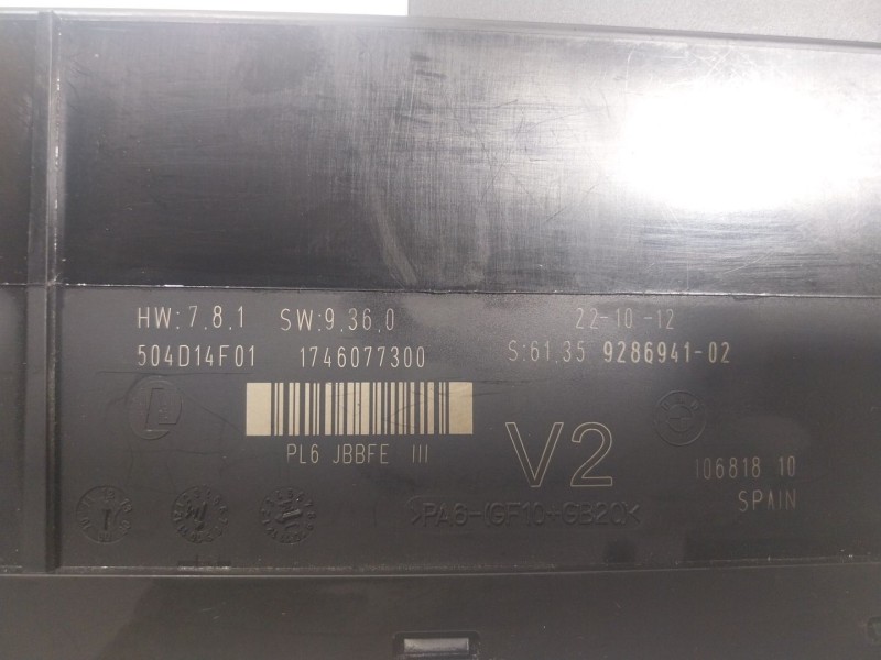 Recambio de modulo electronico para bmw 5 (f10) 520 d referencia OEM IAM  928694102 