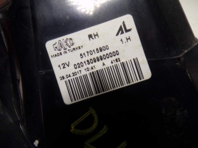 Recambio de piloto trasero derecho para fiat punto (199) easy referencia OEM IAM 51701590 517015900 