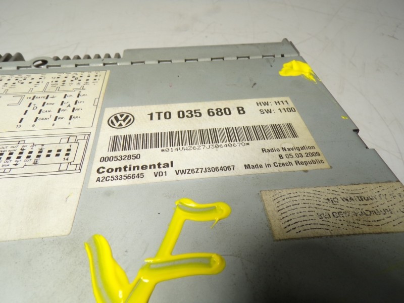 Recambio de sistema navegacion gps para volkswagen golf vi (5k1) 1.6 tdi referencia OEM IAM 1T0035680B 1T0035680B 