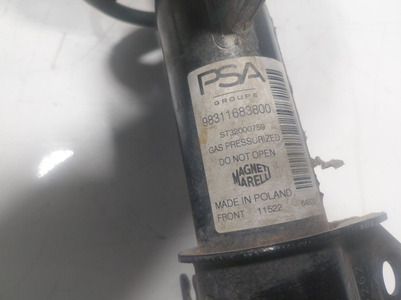 Recambio de amortiguador delantero izquierdo para peugeot 208 (p2) 1.2 puretech referencia OEM IAM 9831168380 98311683800 