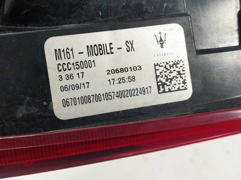 Recambio de piloto trasero izquierdo interior para maserati levante 3.0 v6 twinturbo cat referencia OEM IAM  067001008700 