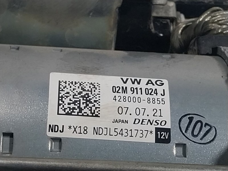 Recambio de motor arranque para volkswagen t-cross 1.0 tsi referencia OEM IAM  02M911024 