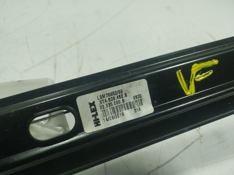 Recambio de elevalunas trasero derecho para volkswagen touran (5t1) 1.6 tdi referencia OEM IAM  5TA839462B 