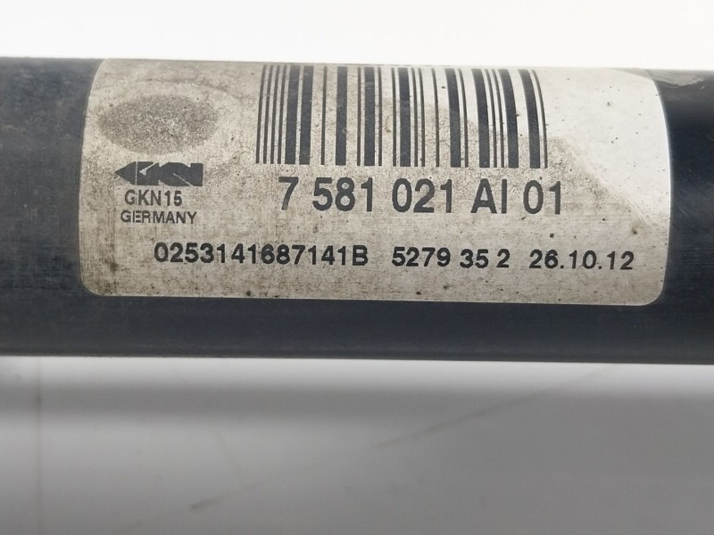 Recambio de transmision trasera izquierda para bmw 5 (f10) 520 d referencia OEM IAM  758102101 