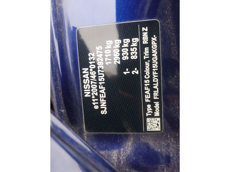 nissan juke (f15) del año 2017