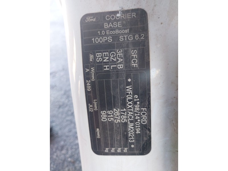 ford tourneo courier b460 monospace del año 2018