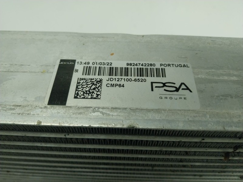 Recambio de intercooler para peugeot 208 (p2) 1.2 puretech referencia OEM IAM 9824742280  