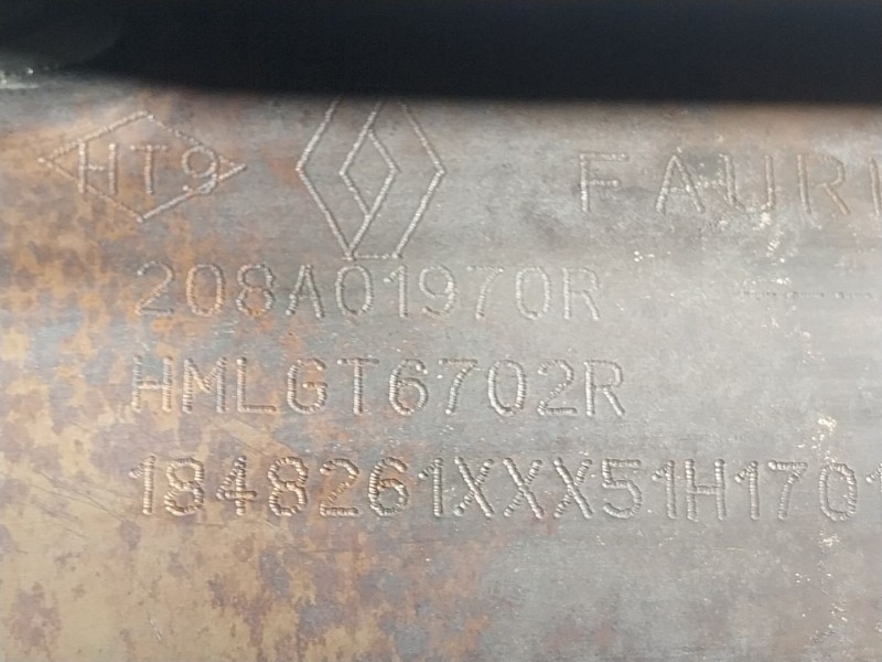 Recambio de catalizador para renault captur i (j5_, h5_) 1.2 tce 120 referencia OEM IAM 208A05276R 208A01970R 