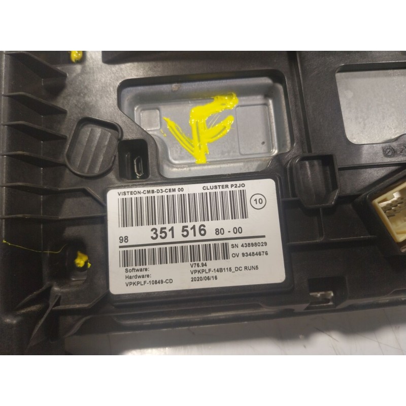 Recambio de cuadro instrumentos para opel corsa f (p2jo) 1.2 (68) referencia OEM IAM  9835151680 