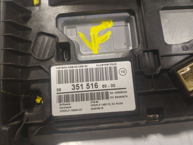 Recambio de cuadro instrumentos para opel corsa f (p2jo) 1.2 (68) referencia OEM IAM  9835151680 