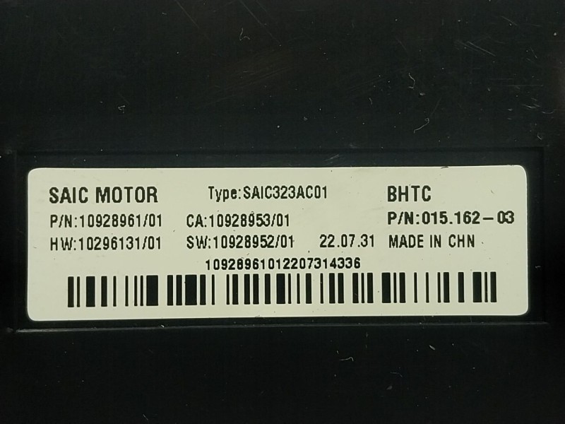 Recambio de modulo electronico para mg mg zs suv 1.5 vti referencia OEM IAM  10928961 
