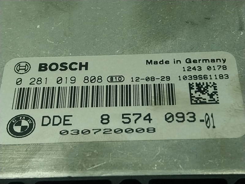 Recambio de centralita motor uce para bmw 3 (f30, f80) 320 d referencia OEM IAM 13618576333 8574093 