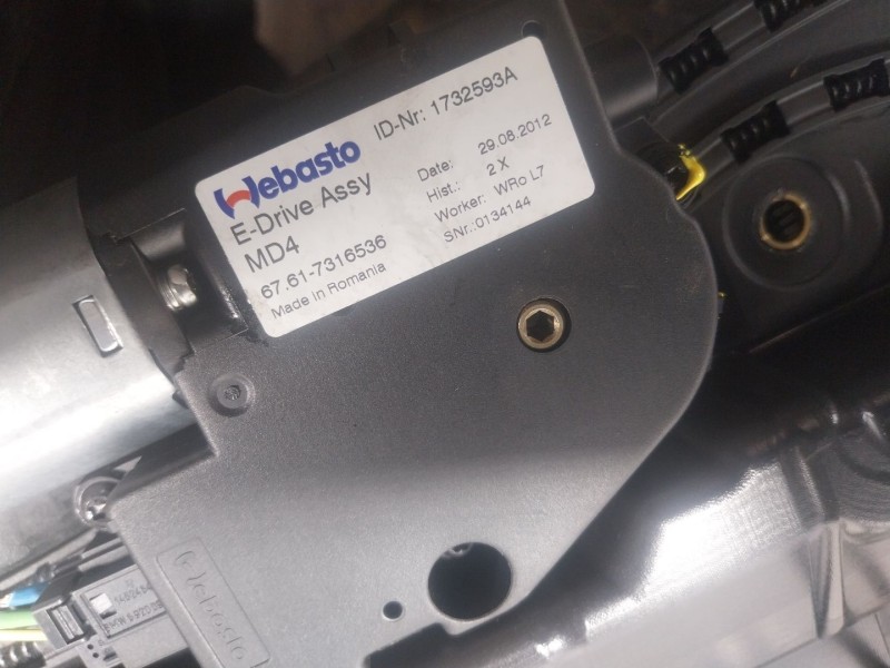 Recambio de techo electrico para bmw 3 (f30, f80) 320 d referencia OEM IAM 54107300238 7249794 67617316535