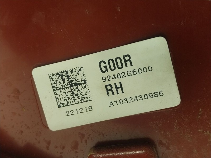 Recambio de piloto trasero derecho para kia picanto iii (ja) 1.0 referencia OEM IAM  92402G6000 