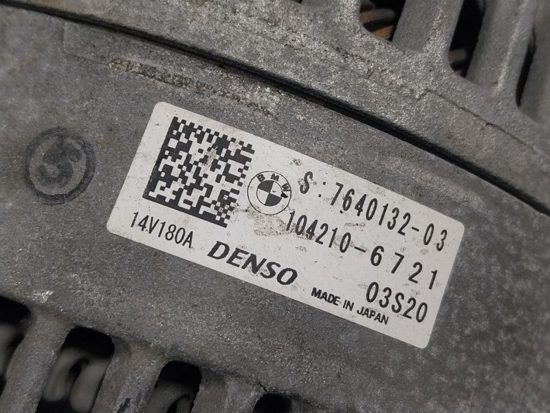 Recambio de alternador para bmw 3 touring (f31) 316 d referencia OEM IAM 12317640132 764013203 