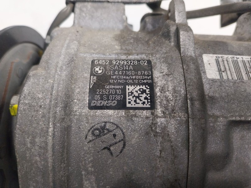 Recambio de compresor aire acondicionado para bmw 3 touring (f31) 316 d referencia OEM IAM 64529299328 929932802 