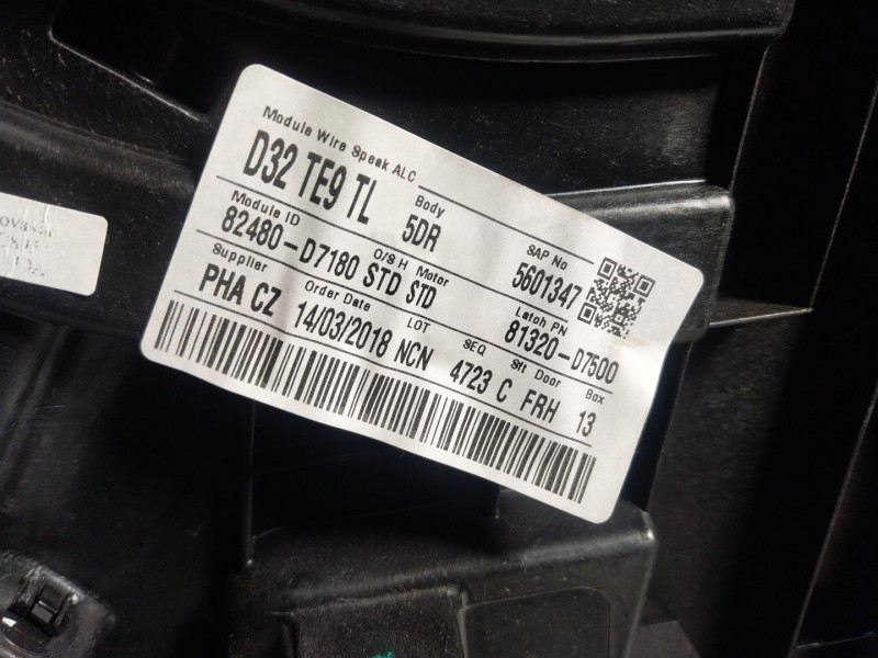 Recambio de elevalunas delantero derecho para hyundai tucson (tl, tle) 1.7 crdi referencia OEM IAM 82481D7010 82480D7180 