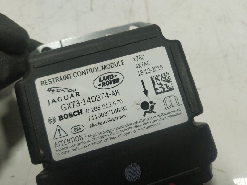Recambio de centralita airbag para jaguar f-pace (x761) 2.0 td4 awd referencia OEM IAM T2H23305 GX7314D374AK 