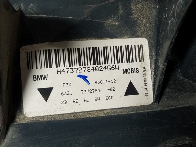 Recambio de piloto trasero derecho para bmw 3 (f30, f80) 320 d referencia OEM IAM 63217312846 7372784 