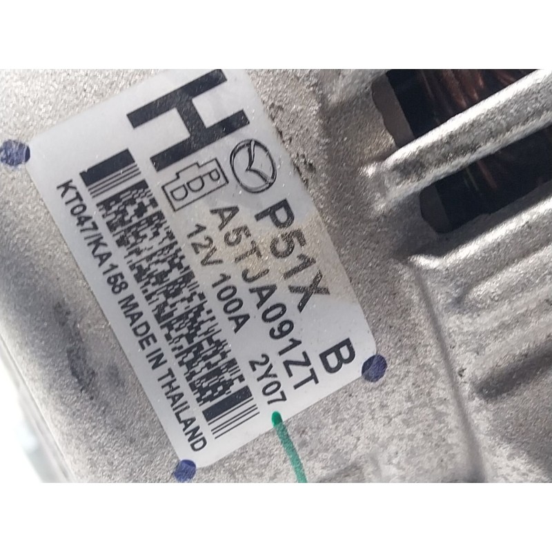 Recambio de alternador para mazda 2 hatchback (dl, dj) 1.5 skyactiv-g (djlfs) referencia OEM IAM  A5TJA091ZT 