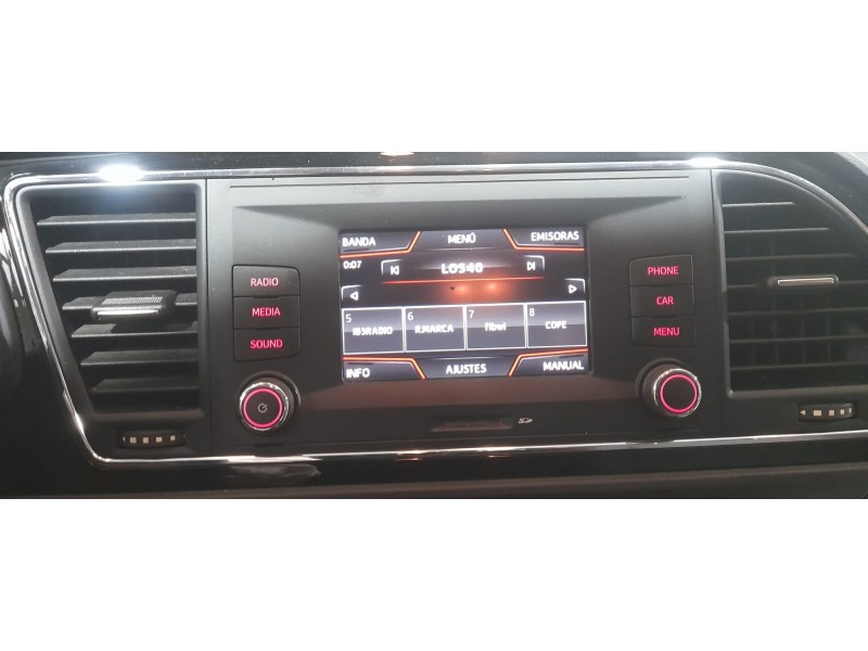 Recambio de sistema audio / radio cd para seat leon (5f1) 1.6 tdi referencia OEM IAM 5F00358712ZZ 5F0035871 