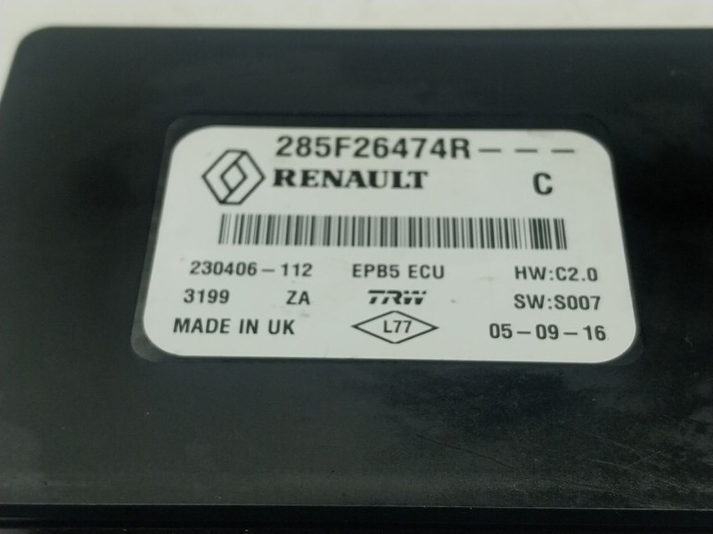Recambio de modulo electronico para renault kadjar (ha_, hl_) 1.5 dci 110 (hla3) referencia OEM IAM 285F26474R  