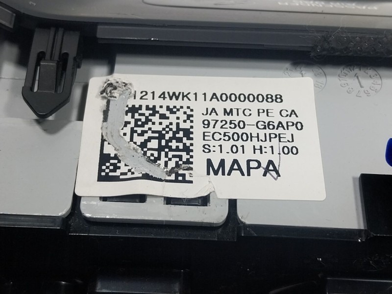 Recambio de mando climatizador para kia picanto iii (ja) 1.0 referencia OEM IAM  97250G6AP0 