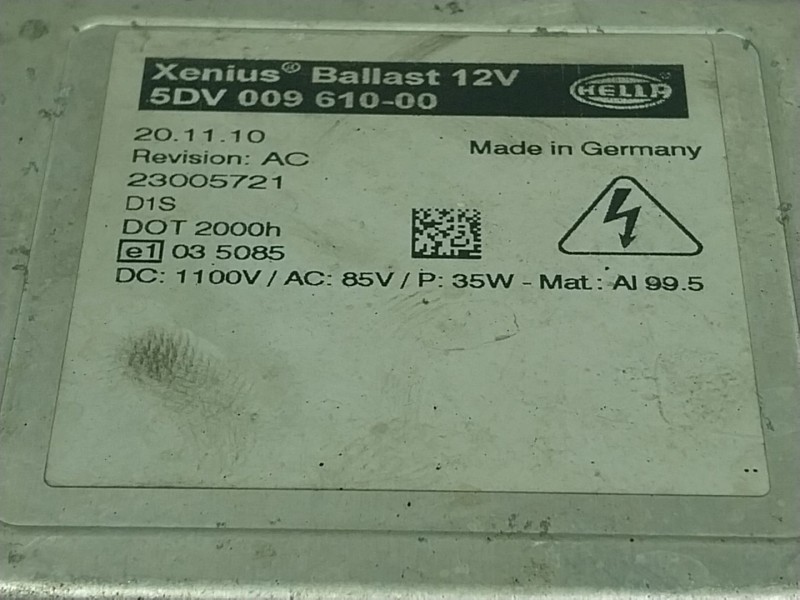 Recambio de centralita faros xenon para bmw x6 (e71, e72) xdrive 40 d referencia OEM IAM  5DV00961000 