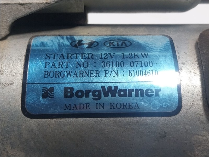 Recambio de motor arranque para kia picanto iii (ja) 1.0 referencia OEM IAM  3610007100 