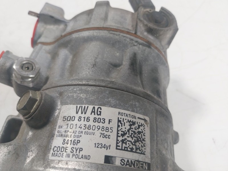 Recambio de compresor aire acondicionado para skoda fabia iii (nj3) 1.0 referencia OEM IAM 5Q0816803F 5Q0816803F 