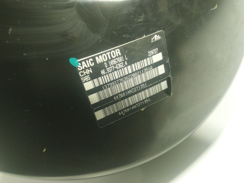 Recambio de servofreno para mg mg zs suv 1.5 vti referencia OEM IAM  10967681L 