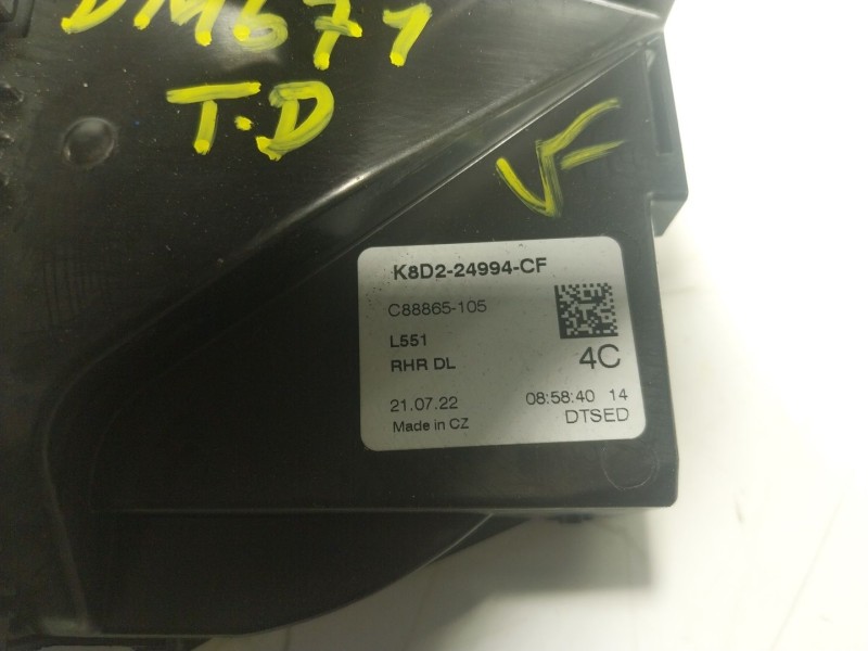 Recambio de cerradura puerta trasera derecha para land rover range rover evoque referencia OEM IAM LR070430 K8D224994CF 
