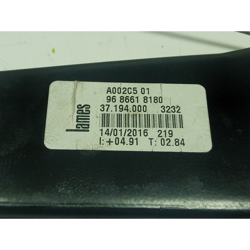 Recambio de elevalunas delantero izquierdo para peugeot 508 i (8d_) 1.6 bluehdi 120 referencia OEM IAM  9686618180 