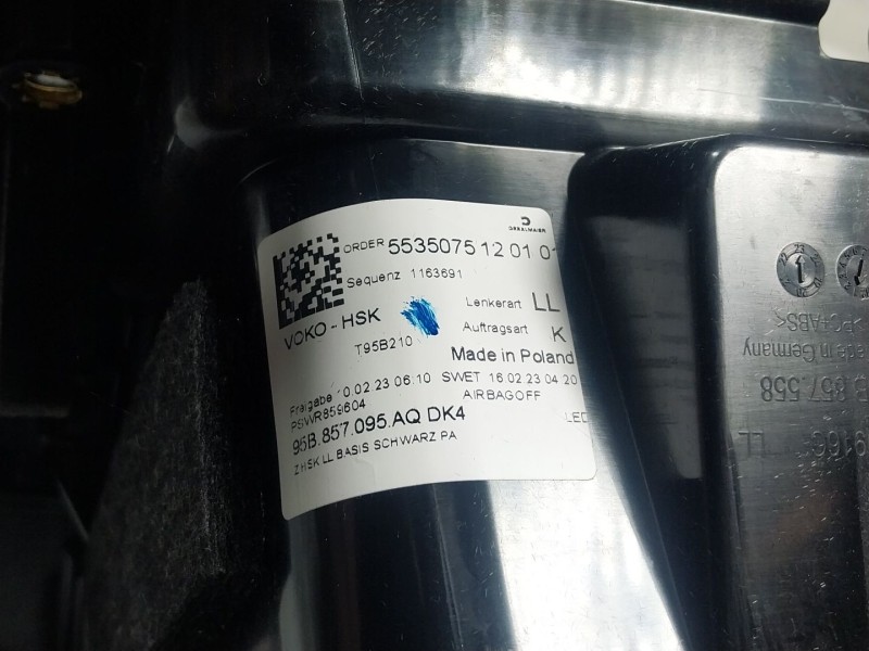 Recambio de guantera para porsche macan (95b) 2.0 (95bau1) referencia OEM IAM 95B858122MDK4 95B857095 95B858903BQDK4