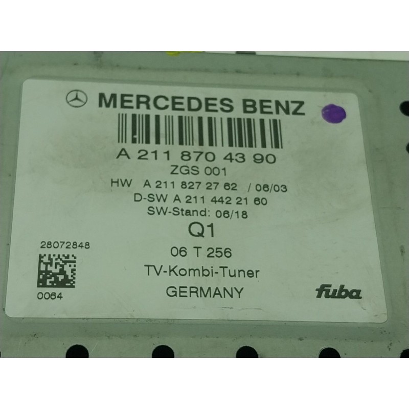 Recambio de modulo electronico para mercedes-benz clase r (w251) 3.0 cdi cat referencia OEM IAM  A2118704390 