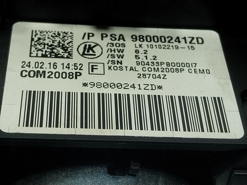 Recambio de mando luces para peugeot 508 i (8d_) 1.6 bluehdi 120 referencia OEM IAM  98000241 