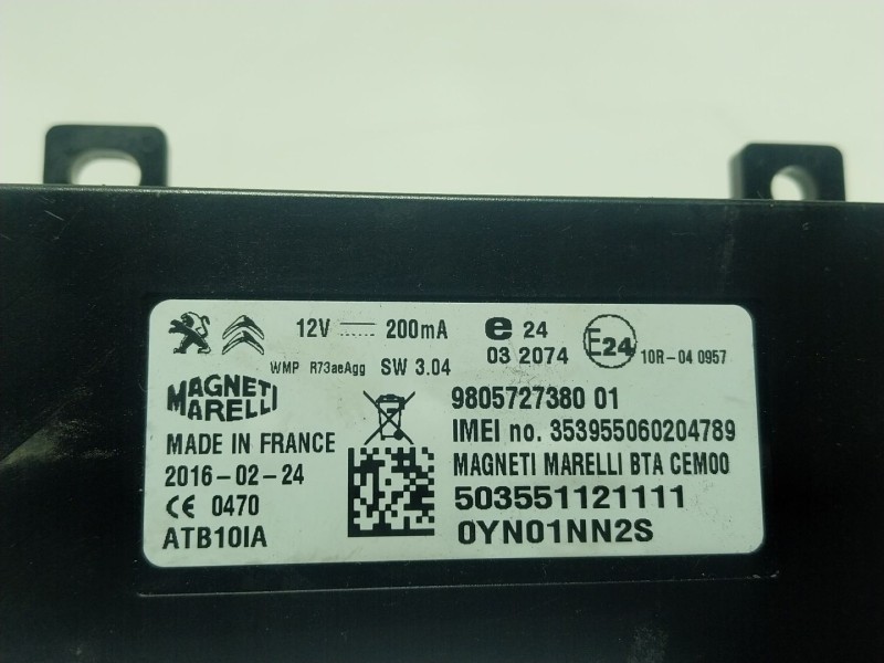 Recambio de modulo electronico para peugeot 508 i (8d_) 1.6 bluehdi 120 referencia OEM IAM  9805727380 