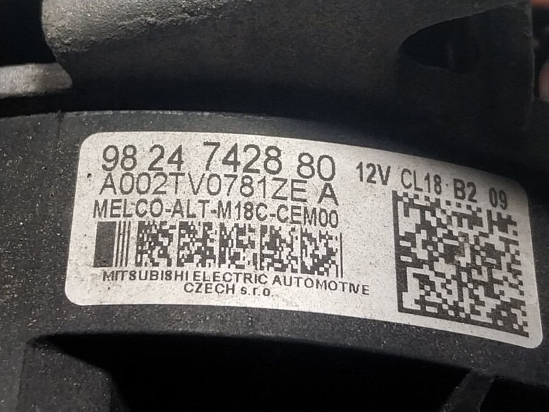 Recambio de alternador para peugeot expert furgoneta (v_) 1.5 bluehdi 100 referencia OEM IAM  9824742880 