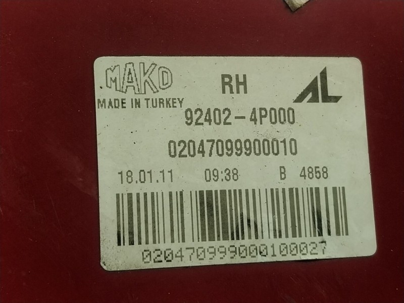 Recambio de piloto trasero derecho para hyundai i20 i (pb, pbt) 1.4 crdi referencia OEM IAM  924024P000 