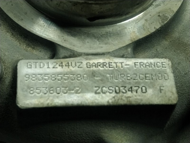 Recambio de turbocompresor para peugeot expert furgoneta (v_) 1.5 bluehdi 100 referencia OEM IAM  9835855380 