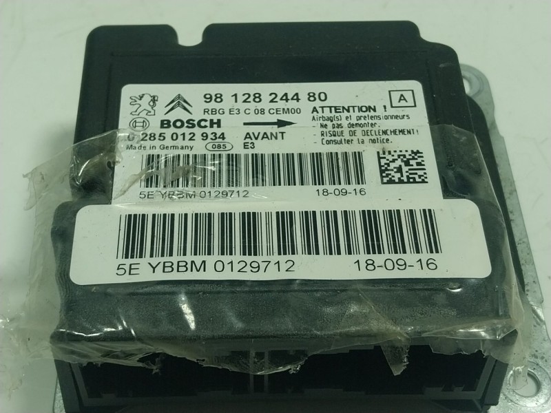 Recambio de centralita airbag para citroën c4 cactus 1.2 vti 82 referencia OEM IAM  9812824480 