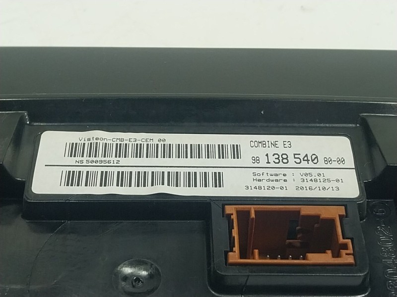 Recambio de cuadro instrumentos para citroën c4 cactus 1.2 vti 82 referencia OEM IAM  9813854080 
