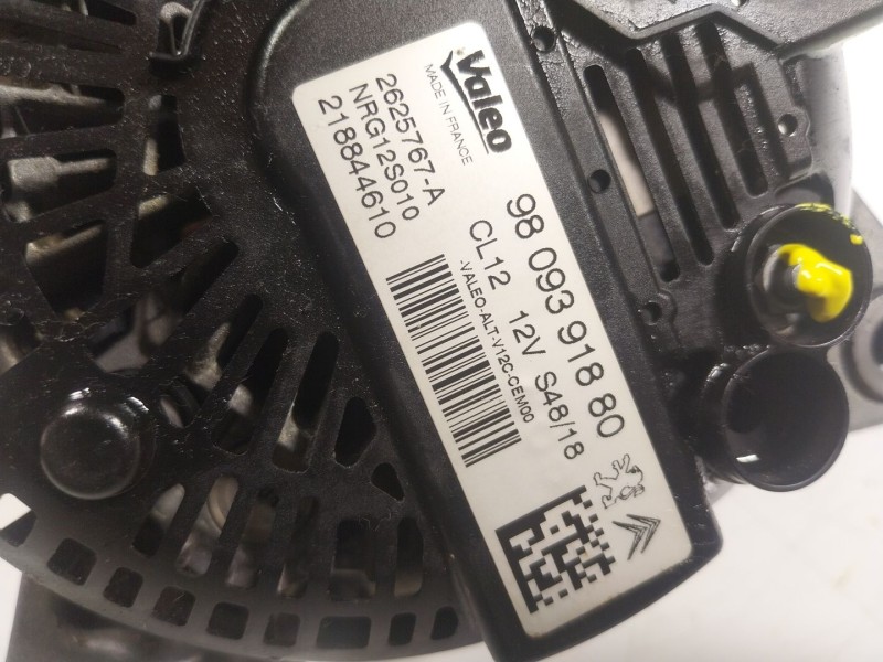 Recambio de alternador para citroën c3 1.2 12v e-thp / puretech referencia OEM IAM  9809391880 